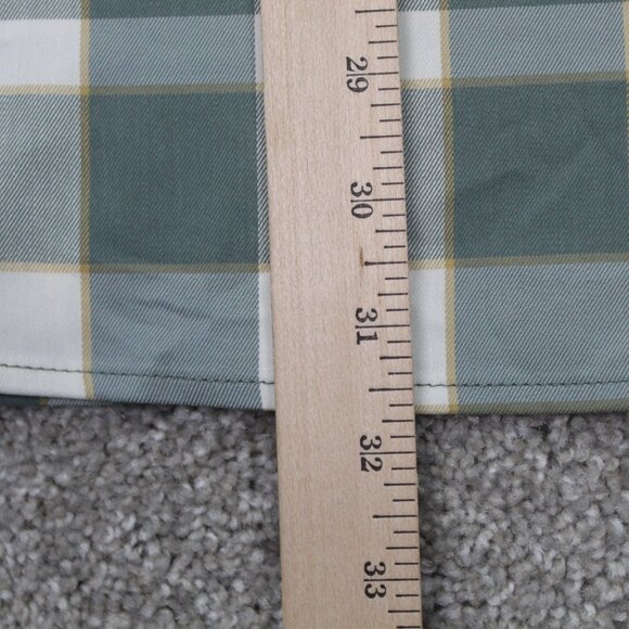 Wrangler Shirt NWT Mens Large Green/Yellow Regular Fit Roll Sleeve Stretch L/S - Picture 13 of 13